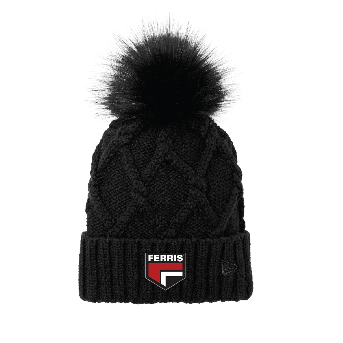 New Era Faux Fur Pom Beanie Employee