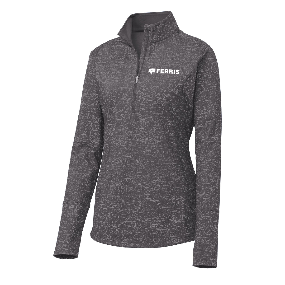 Sport-Tek ® Women's Sport-Wick ® Stretch Reflective Heather 1/2-Zip Pullover